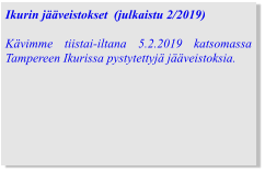 Ikurin jääveistokset  (julkaistu 2/2019)  Kävimme tiistai-iltana 5.2.2019 katsomassa Tampereen Ikurissa pystytettyjä jääveistoksia.